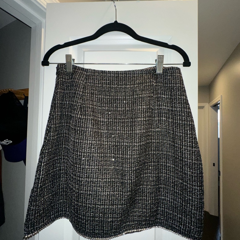 Lulu's Classic Black and White Twead Skirt - Moving Sale - ACCEPTING OFFERS